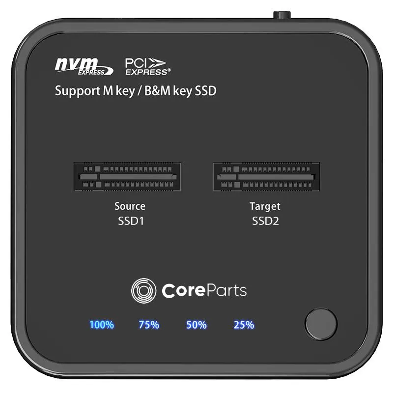 CoreParts NVME M.2 SSD Cloner Docking Station