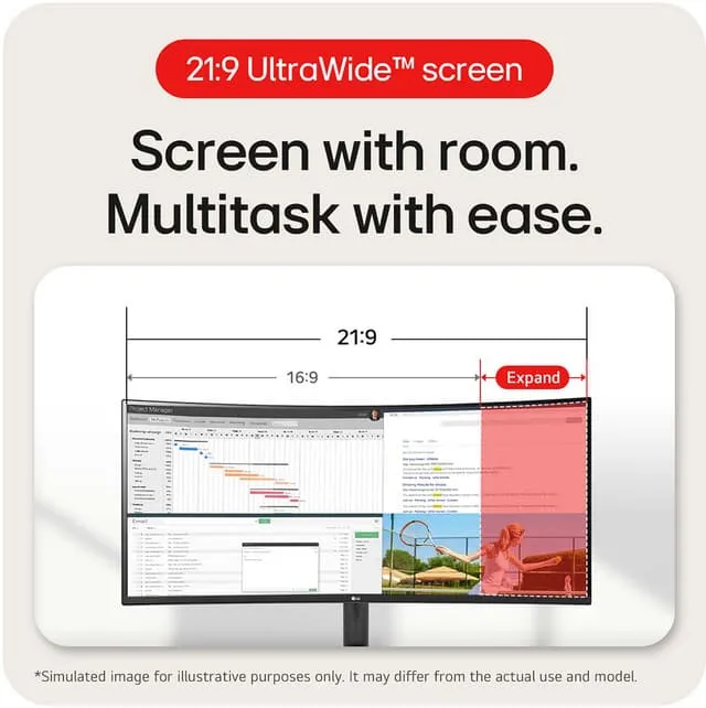 LG UltraWide 34WR50QK 34" Curved Monitor