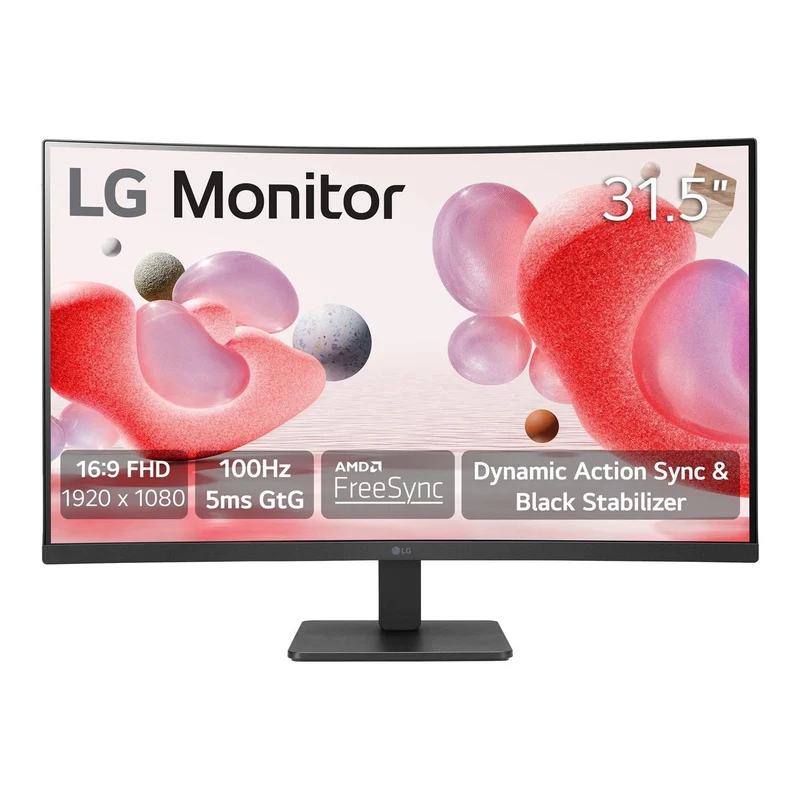 LG Monitor 32MR50C-B, 32" Full HD Curved Screen