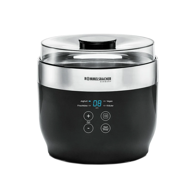 Rommelsbacher Yogurt & Cream Cheese Maker JG 80 Jona, Black/Silver