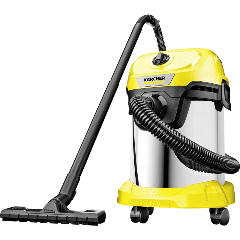 Kärcher WD 3 S V-17/4/20 Wet and Dry Vacuum Cleaner yellow/stainless steel
