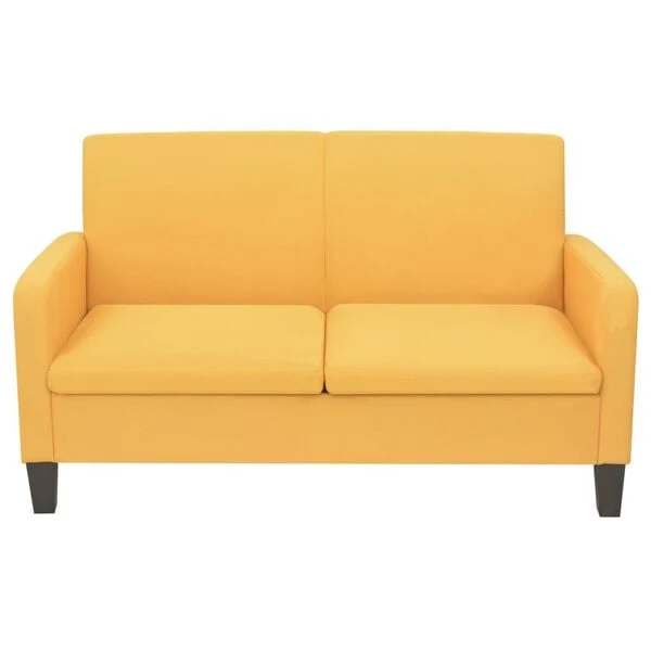 vidaXL 2-Seater Sofa 135x65x76 cm, Yellow
