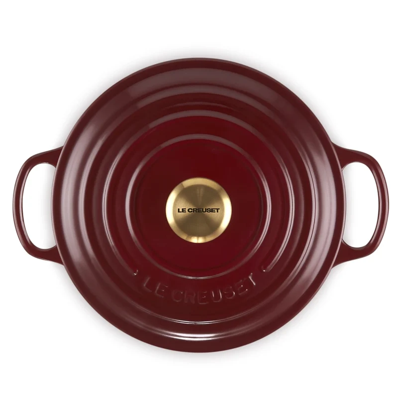Le Creuset Signature Round Casserole, 26 cm, 5.3L, Garnet