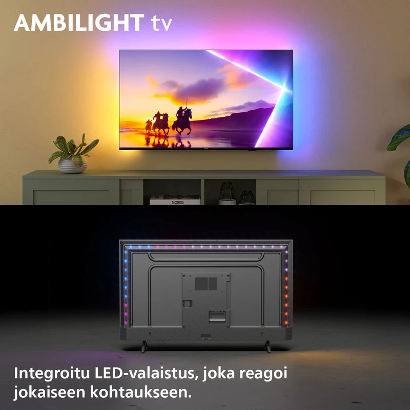 Philips 55" PUS8550 – 4K QLED Ambilight TV