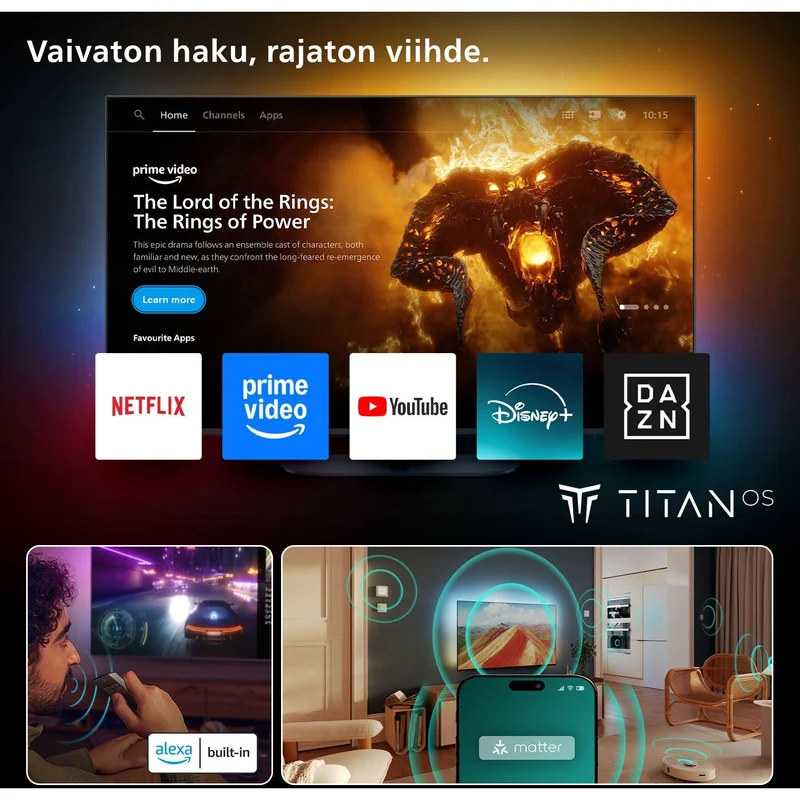 Philips 55" PUS8550 – 4K QLED Ambilight TV