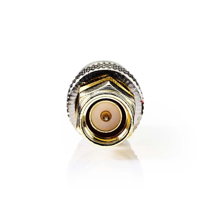 Nedis SMA Antenna Adapter, BNC SMA male to BNC female, Gold / Metal