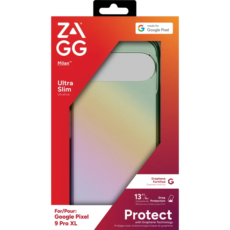 Zagg Milan Case for Google Pixel 9 Pro XL, Iridescent