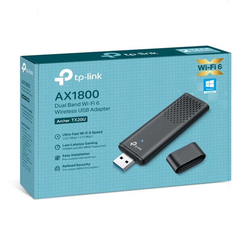 TP-Link Archer TX20U AX1800 USB WiFi 6 adapter