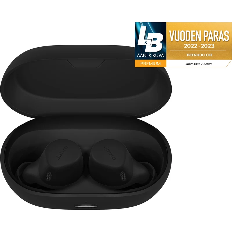Jabra Elite 7 Active Wireless Noise Cancelling Earbuds, Black