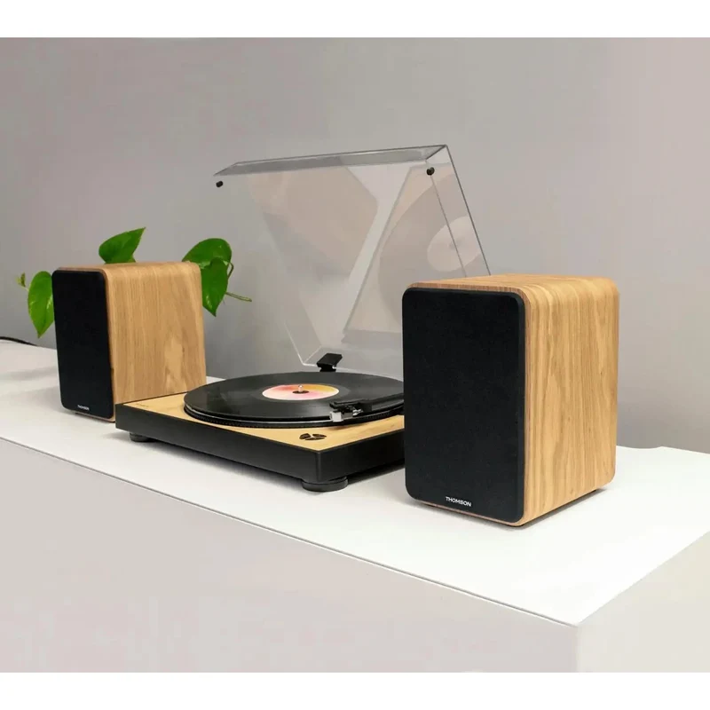 Thomson WS602DUO Set with 2 Wooden Box Speakers