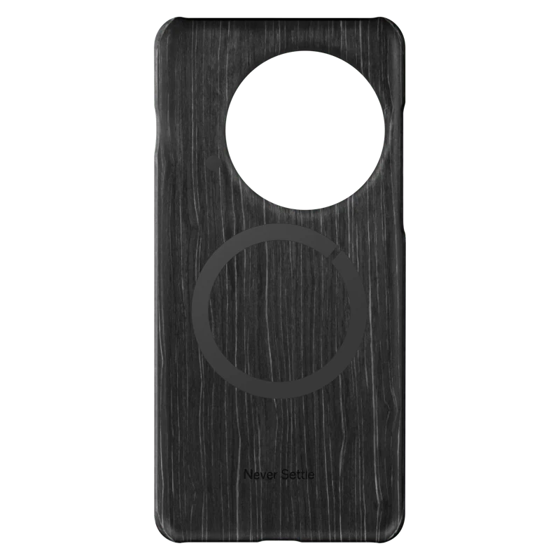 OnePlus 13 Wood Grain Magnetic Case, Wood Black