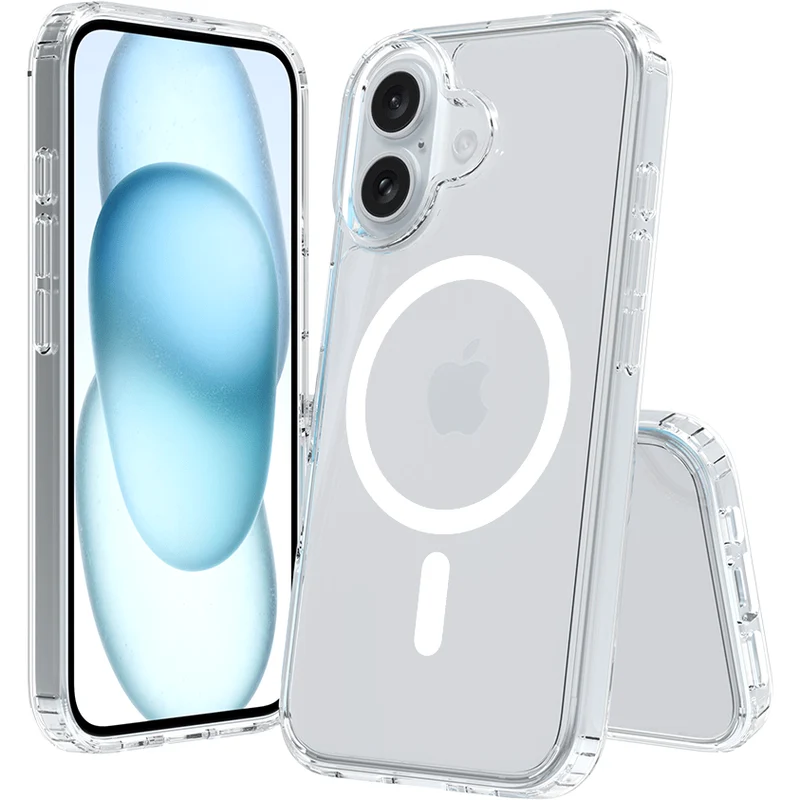 Screenor Bumper MagSafe Case for iPhone 16, Transparent