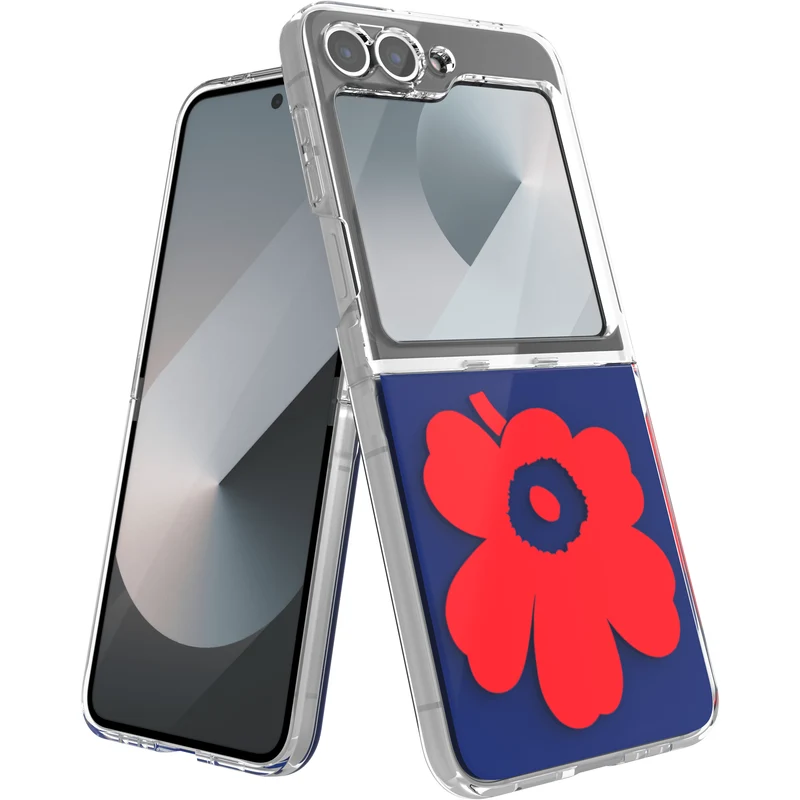 Samsung x Marimekko Dual Layer case for Galaxy Z Flip6, Navy/Red