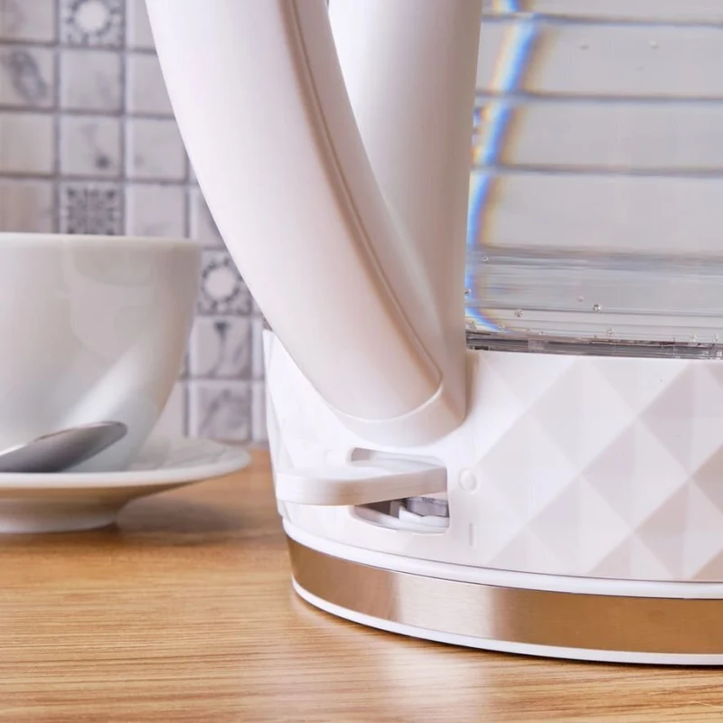 Cordless kettle Eldom C480B, 1.7 l, transparent/white