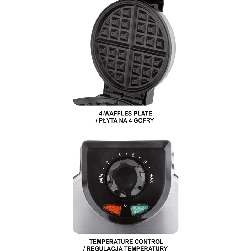 Lund T68011 850W Waffle Maker