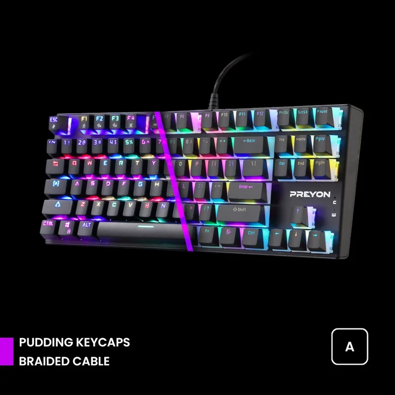 Keyboard Preyon Red Blitz Claw Gateron Red, English (US), black