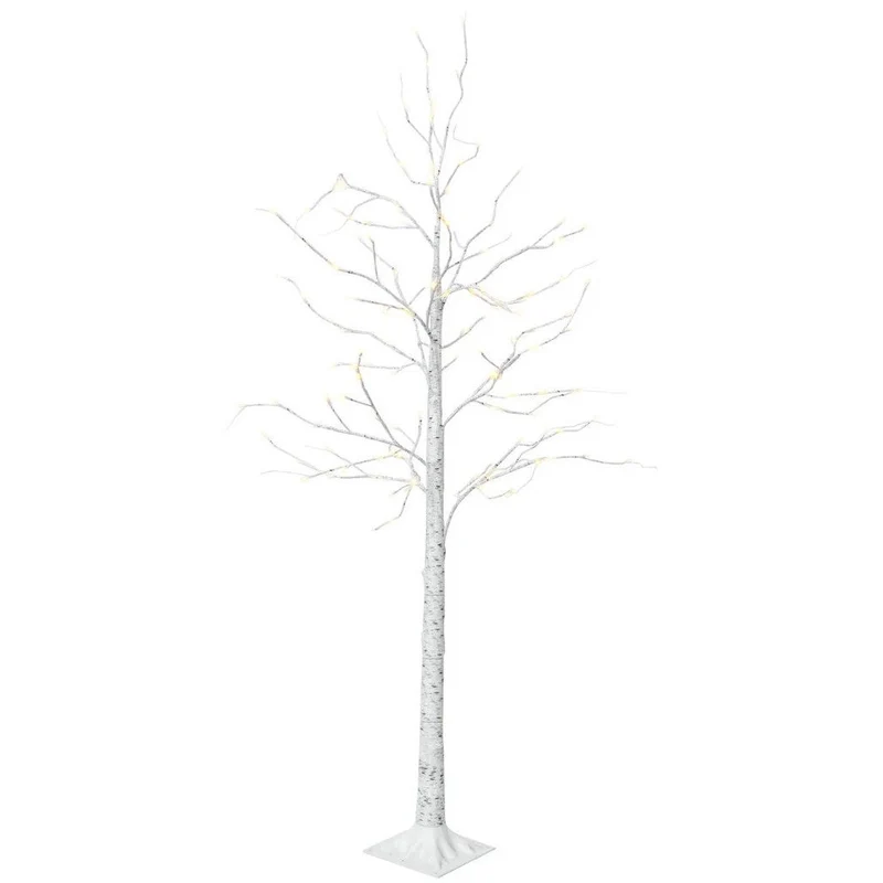 Decoration "Wood" with LED lighting, 150 cm, 72 LED, white