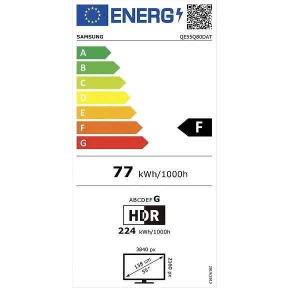 Samsung 55" Q80D 4K QLED TV