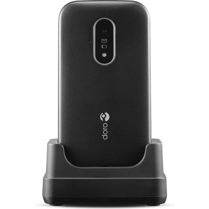 Doro 6821 4G Clamshell Phone, Black/White
