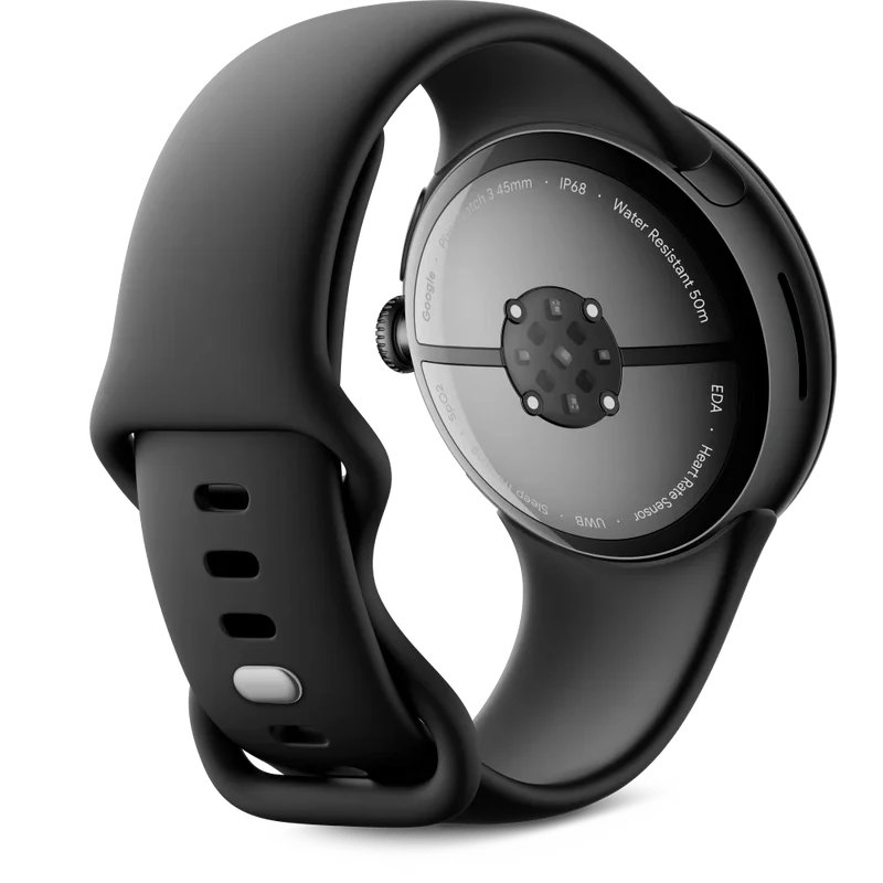 Google Pixel Watch 3 LTE Smartwatch, 45mm, Black / Obsidian
