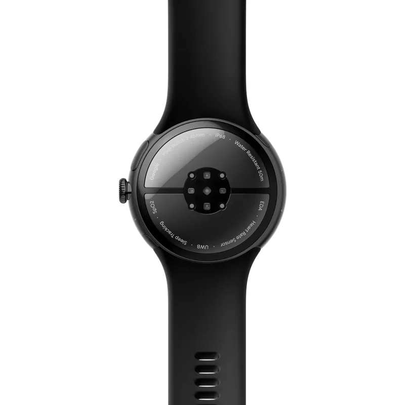 Google Pixel Watch 3 LTE Smartwatch, 45mm, Black / Obsidian