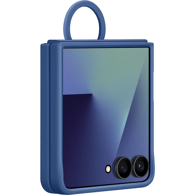 Samsung Z Flip7 Ring Case, Blue