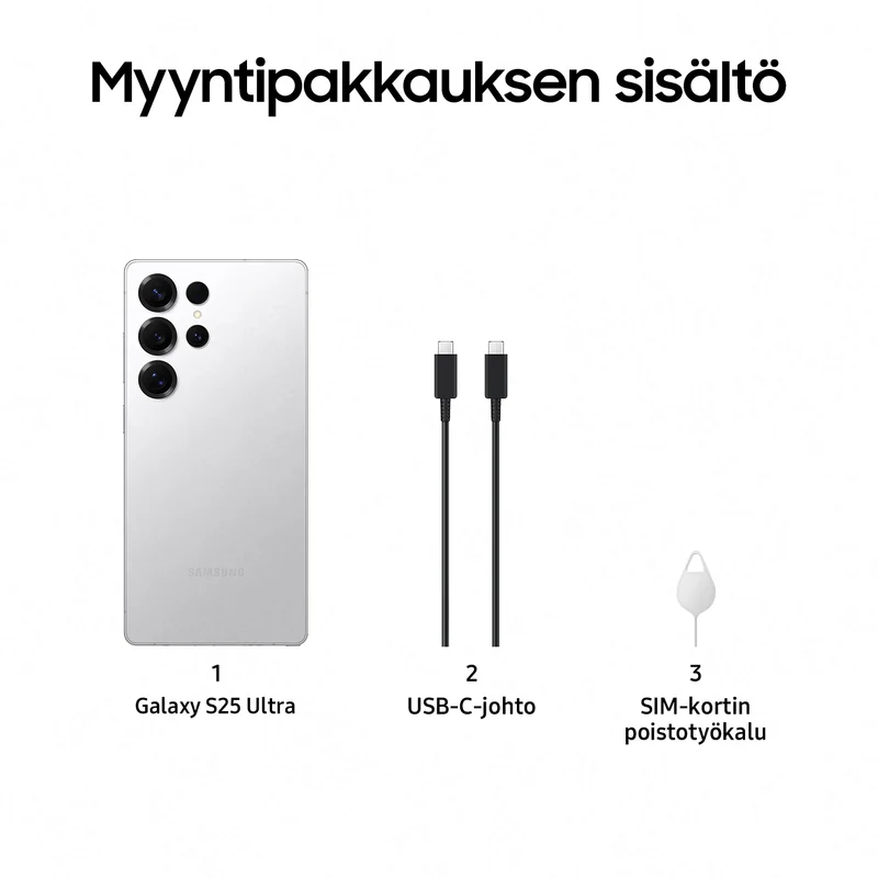 Samsung Galaxy S25 Ultra 512GB, Titanium Whitesilver
