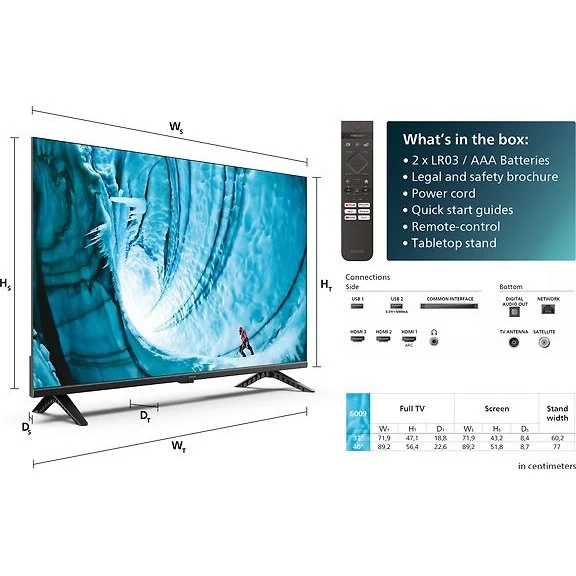 Philips 40" PFS6009 Full HD LED TV