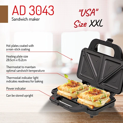 Adler AD 3043 Sandwich Grill XXL
