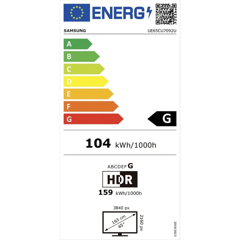 Samsung CU7092 65" 4K LED TV