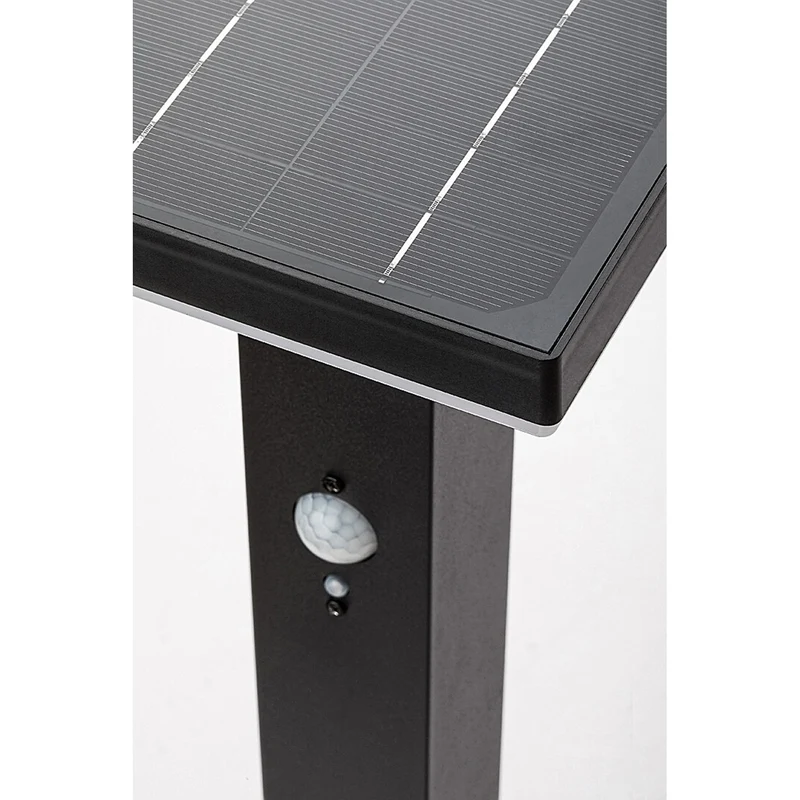 Rabalux-lampa, utomhus, solcellsdriven, golvlampa, LED 4 W, IP44, svart, Geleen, 4 stycken