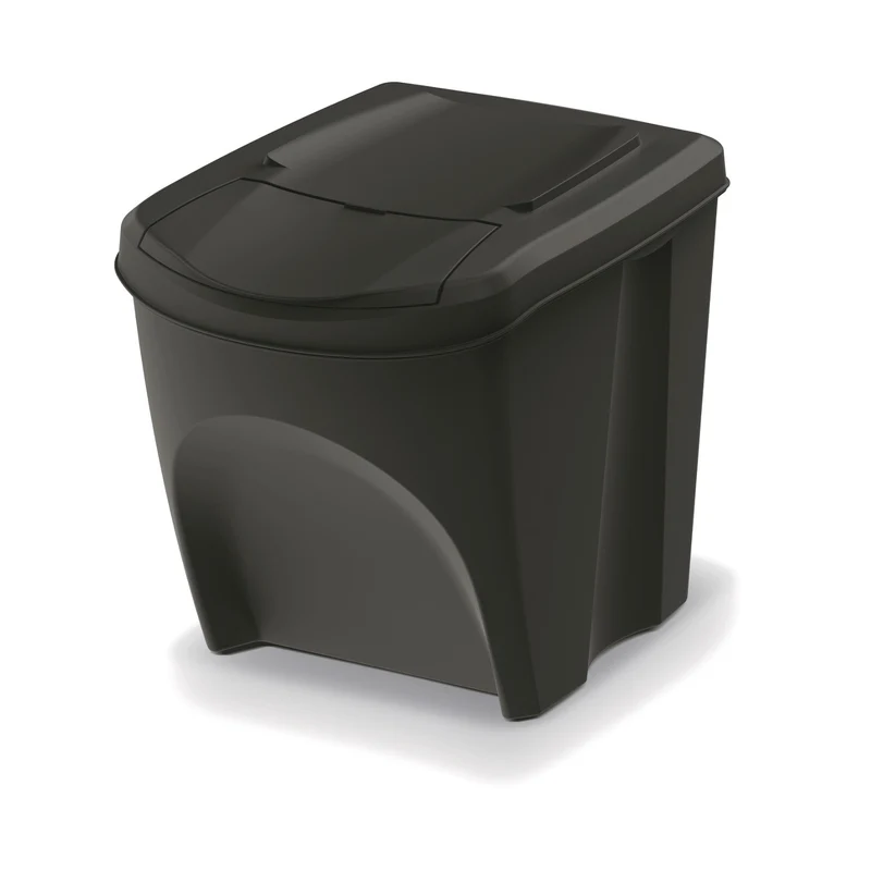 Keden Sortibox Avfallssepareringssystem 4x25L Set Avfallssepareringskärl Återvinning Återvinningskärl Avfallssorteringskorgar Plastsoptunnor