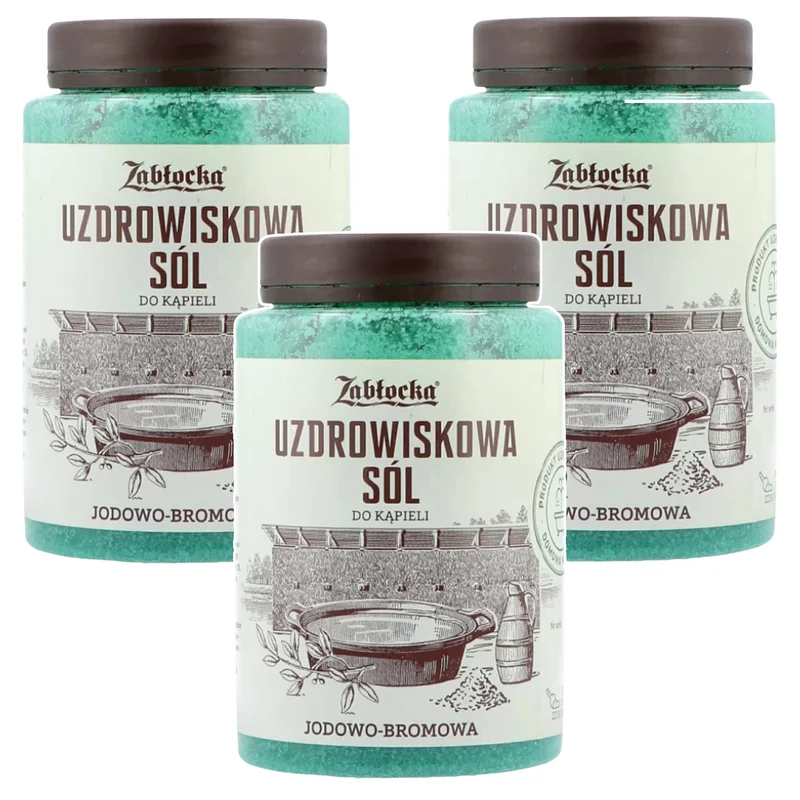 Zabłocka kurortsalt, jod-bromhaltig, für Bäder, 1,2 kg – 3 Stück