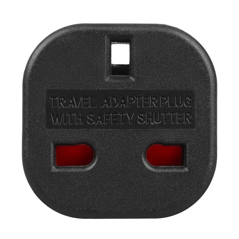 Maclean UK-kontakt till EU-kontaktadapter, svart, MCE72, 2 st