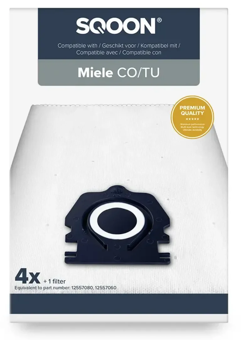 Miele TU støvsugerposer – uoriginal (4 stk + microfilter)