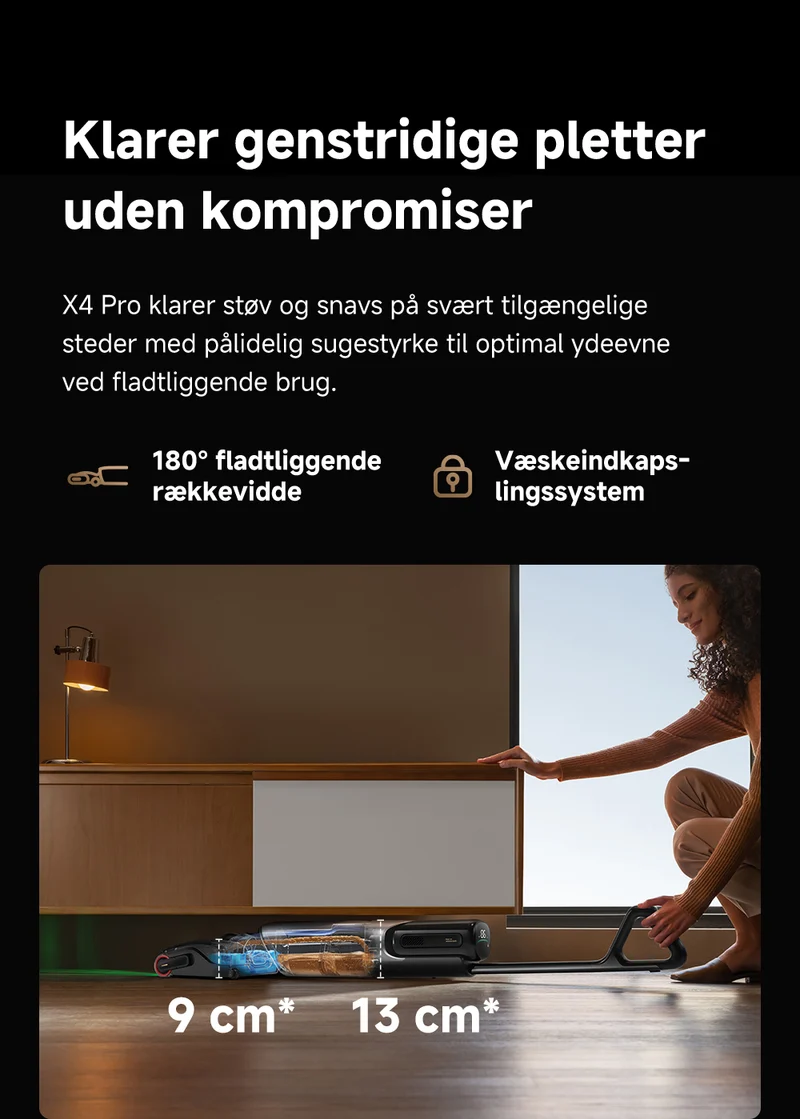 Mova X4 Pro Silver – Gulvvasker med 80°C varmt vand
