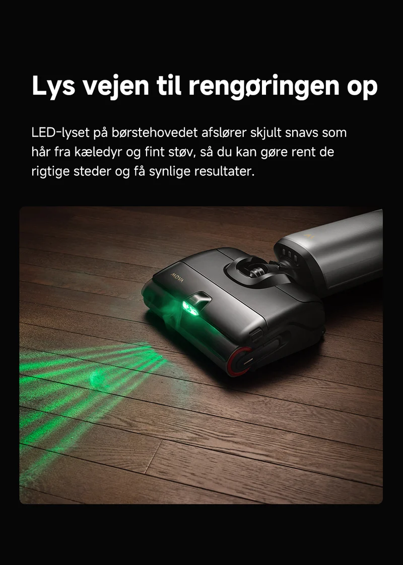 Mova X4 Pro Silver – Gulvvasker med 80°C varmt vand