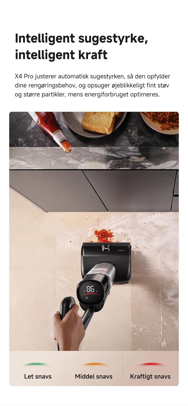 Mova X4 Pro Silver – Gulvvasker med 80°C varmt vand