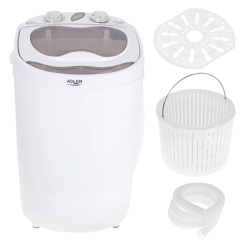 Bärbar turisttvättmaskin Adler AD 8055 150W 3 kg 1 kg