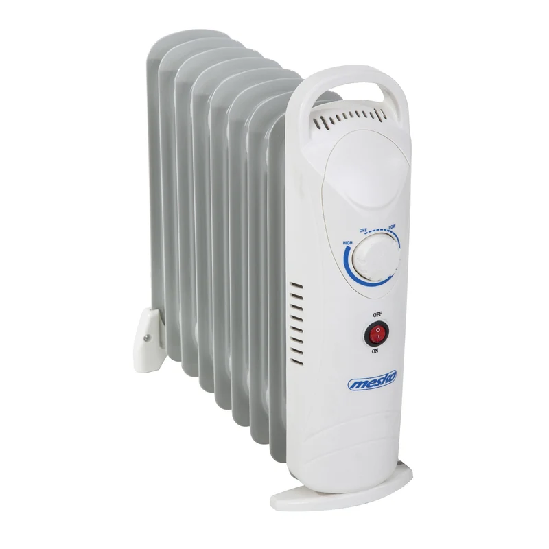 Mesko oljevärmare, 9 lameller, 1000W, temperaturreglering, grå, MS 7805