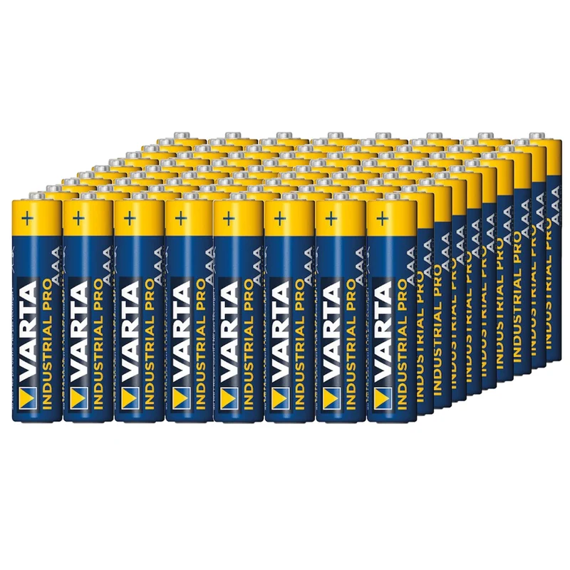 80x R-03 LR03 AAA alkaliskt batteri Varta Industrial 4003