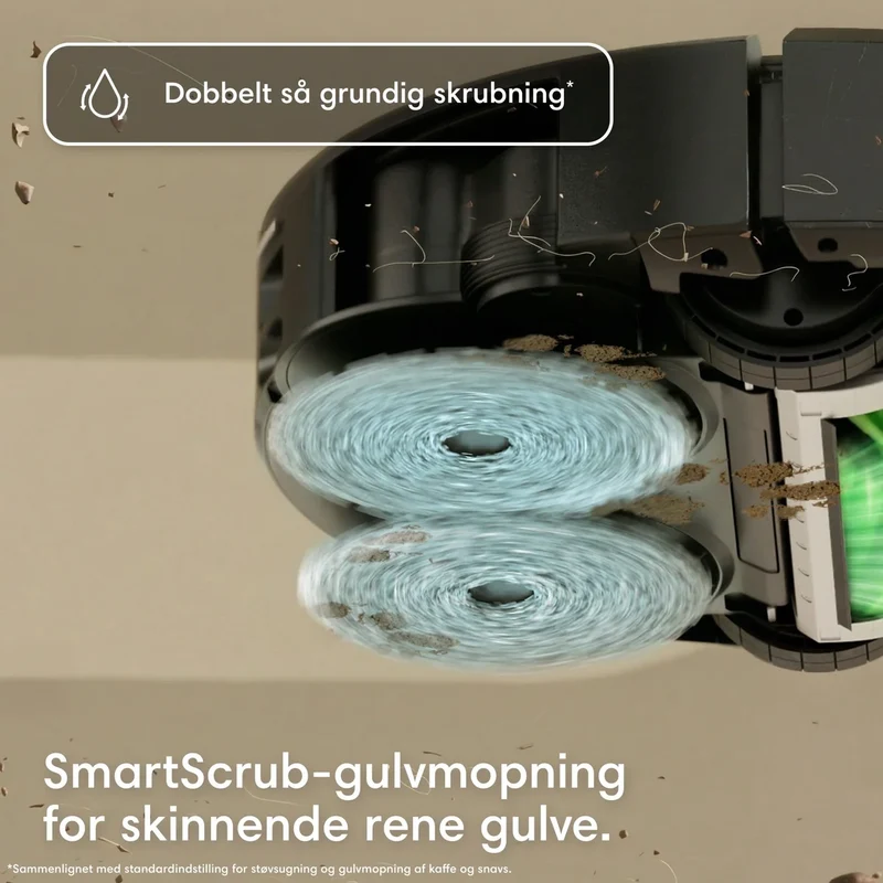 iRobot Roomba® Plus 515 Combo Robot + AutoWash™ Dock – Sort eller Hvid