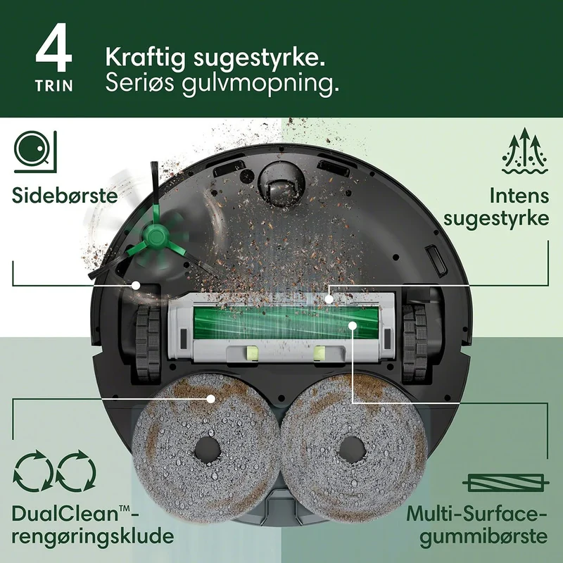iRobot Roomba® Plus 405 Combo-robot + AutoWash ™-dock sort
