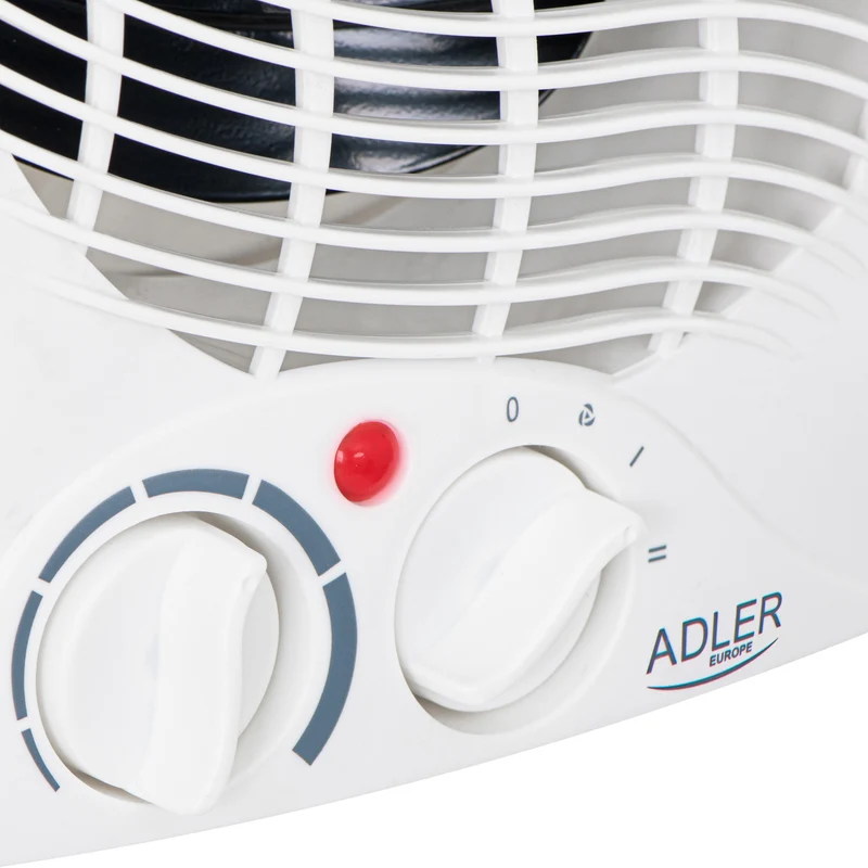Adler värmefläkt, termostat, fläktfunktion, 2000W, vit, AD 7728
