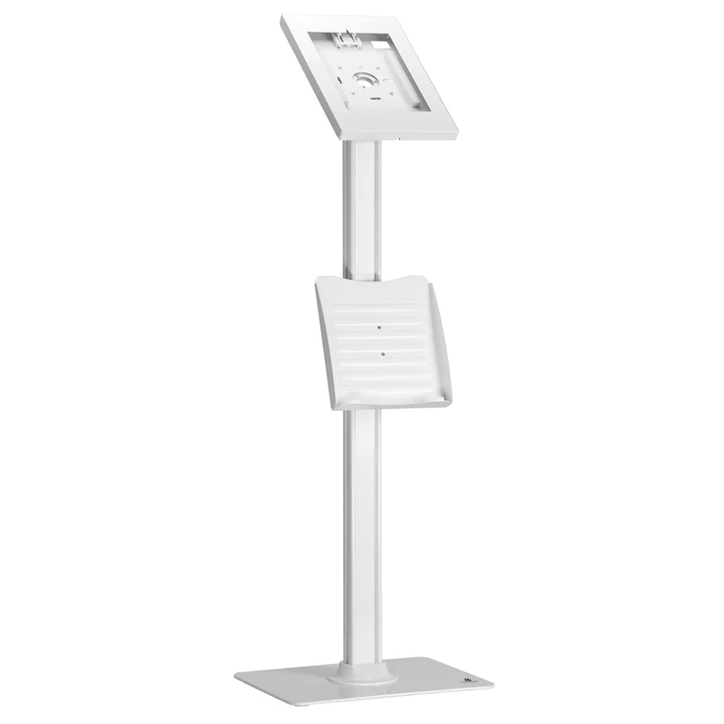 Maclean reklamställ för surfplattor, golvmontering med låsanordning, 9,7"-11", iPad/iPad Air/iPad Pro, Samsung Galaxy Tab A/Tab A7/Tab S6 Lite, MC-476W