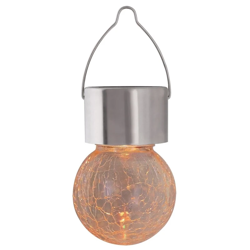 Rabalux Yola solcellslampa, 1 lm, IP44, färg: satinkrom, LED 0,06 W, 7850, 2 stycken