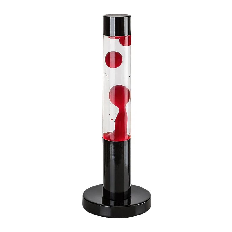 LED-lavalampe Rabalux, effekt 25 W, 3000 K, rött vax, Lavastic