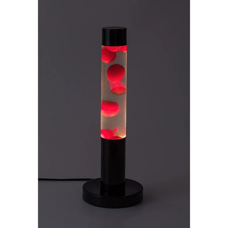 LED-lavalampe Rabalux, effekt 25 W, 3000 K, rött vax, Lavastic