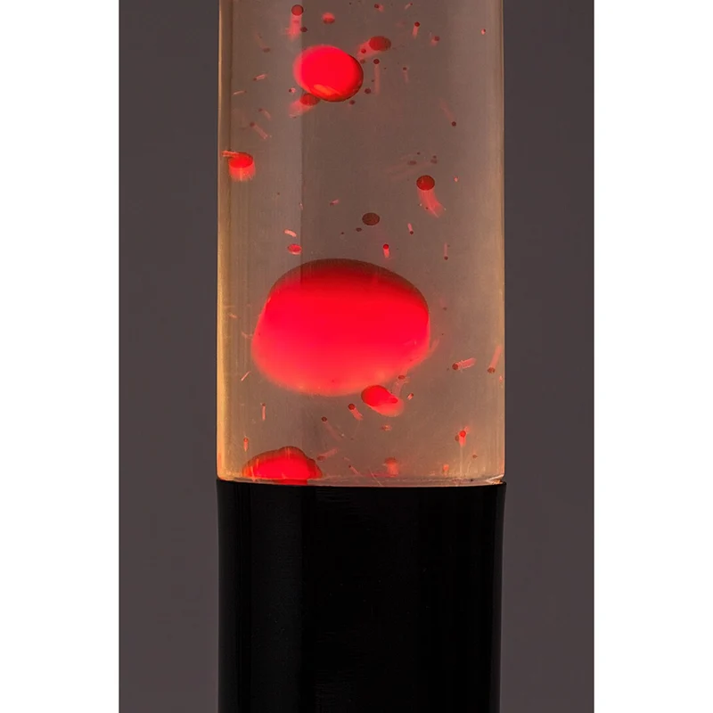 LED-lavalampe Rabalux, effekt 25 W, 3000 K, rött vax, Lavastic