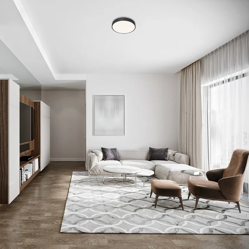 Rabalux Tesia 3314 Matt Svart 36W 40x5cm Praktisk Taklampa